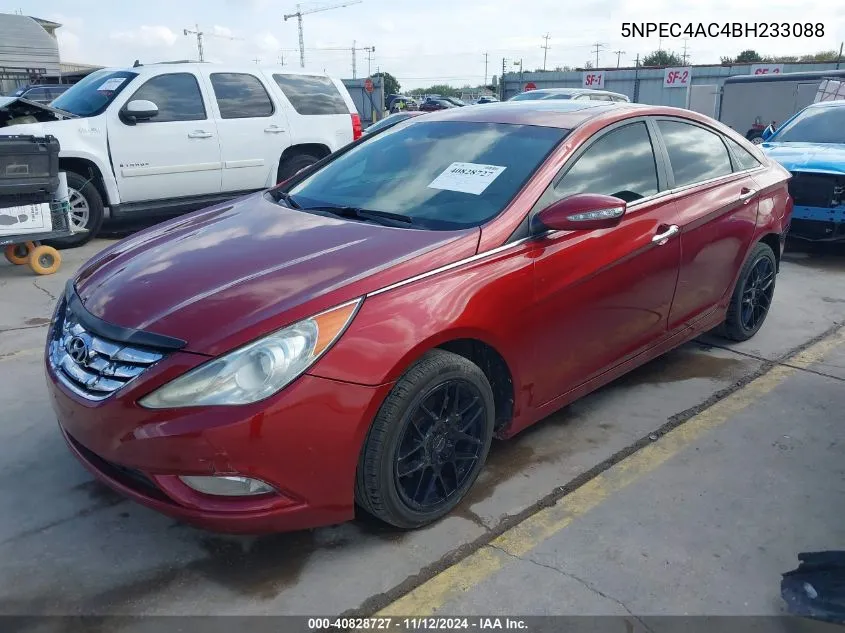 2011 Hyundai Sonata Limited VIN: 5NPEC4AC4BH233088 Lot: 40828727