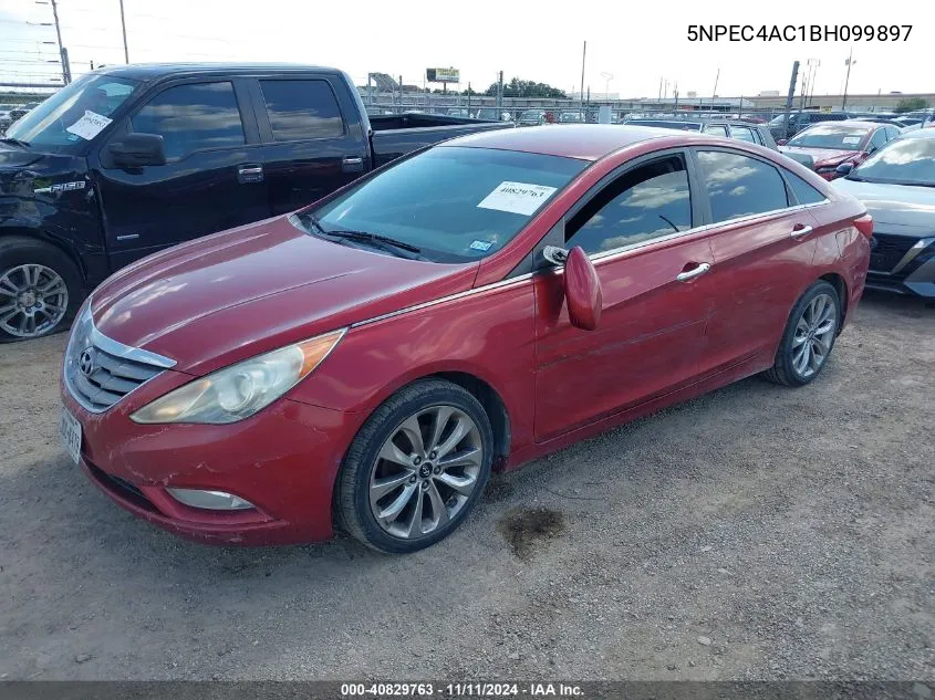 2011 Hyundai Sonata Se VIN: 5NPEC4AC1BH099897 Lot: 40829763