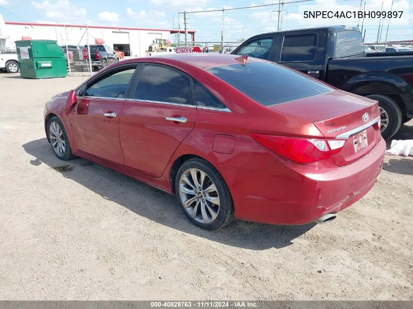 2011 Hyundai Sonata Se VIN: 5NPEC4AC1BH099897 Lot: 40829763