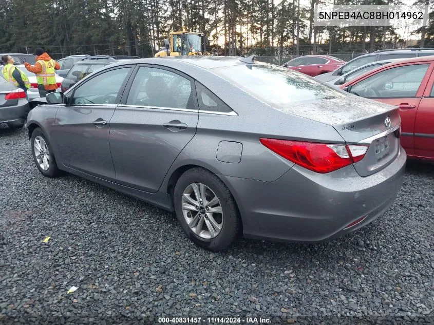 2011 Hyundai Sonata Gls VIN: 5NPEB4AC8BH014962 Lot: 40831457