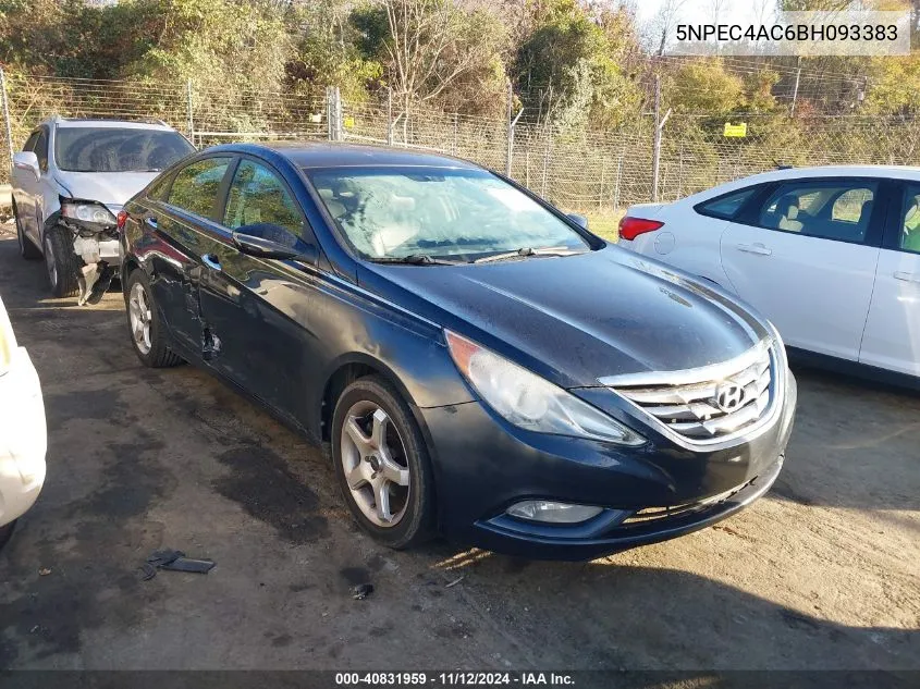 2011 Hyundai Sonata Se VIN: 5NPEC4AC6BH093383 Lot: 40831959