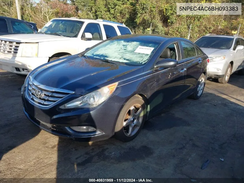 2011 Hyundai Sonata Se VIN: 5NPEC4AC6BH093383 Lot: 40831959