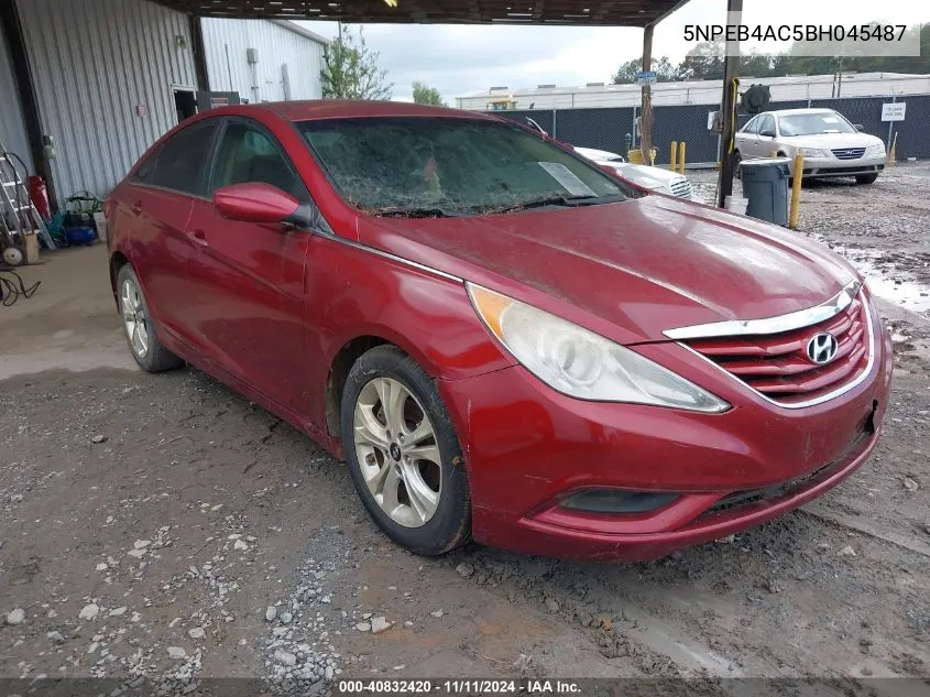 2011 Hyundai Sonata Gls VIN: 5NPEB4AC5BH045487 Lot: 40832420