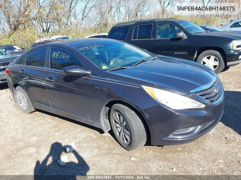 2011 Hyundai Sonata Gls VIN: 5NPEB4AC6BH168375 Lot: 40833641