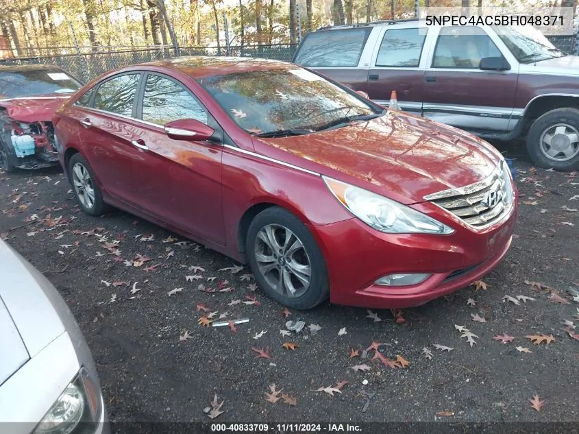 2011 Hyundai Sonata Limited VIN: 5NPEC4AC5BH048371 Lot: 40833709