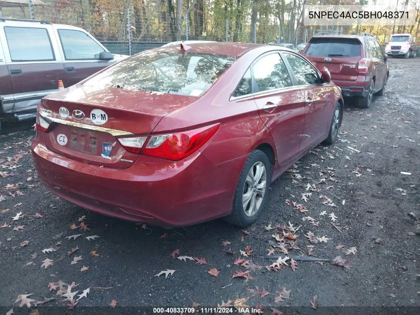 2011 Hyundai Sonata Limited VIN: 5NPEC4AC5BH048371 Lot: 40833709