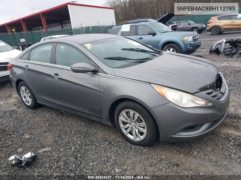 2011 Hyundai Sonata Gls VIN: 5NPEB4AC9BH112785 Lot: 40834327