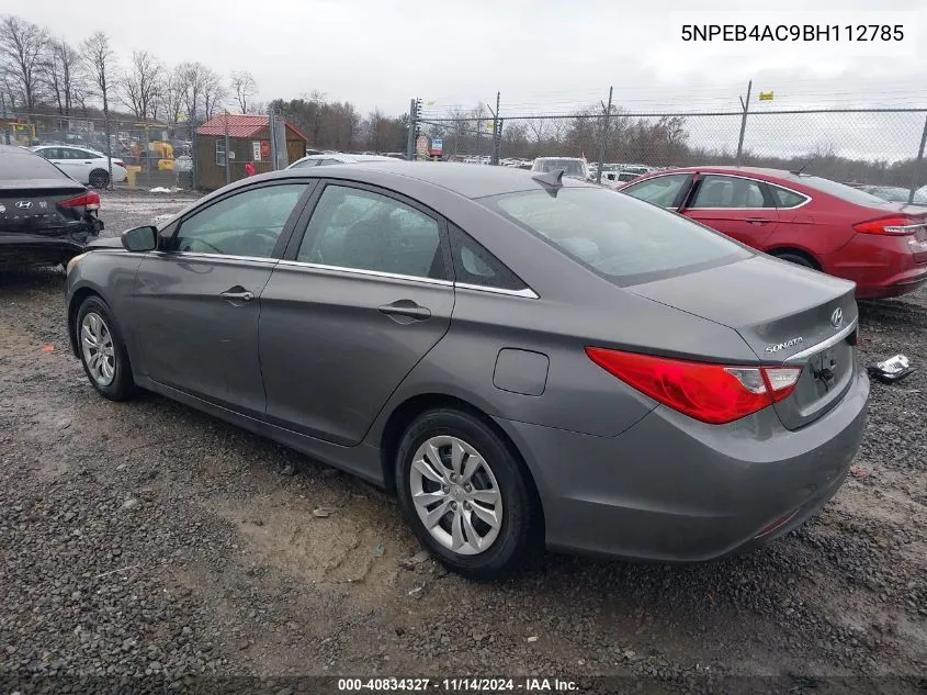 2011 Hyundai Sonata Gls VIN: 5NPEB4AC9BH112785 Lot: 40834327