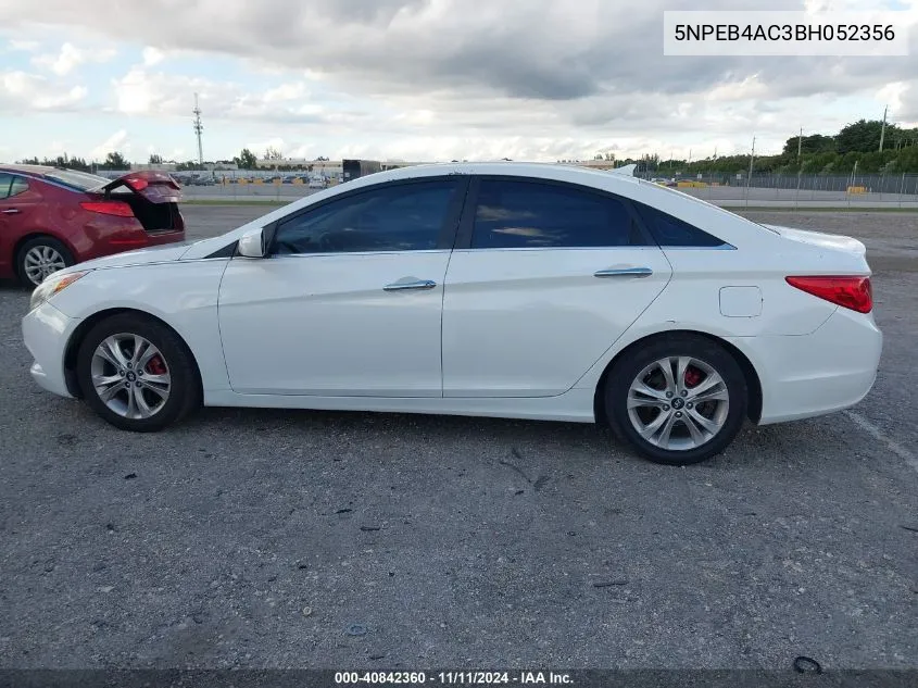 2011 Hyundai Sonata Gls VIN: 5NPEB4AC3BH052356 Lot: 40842360