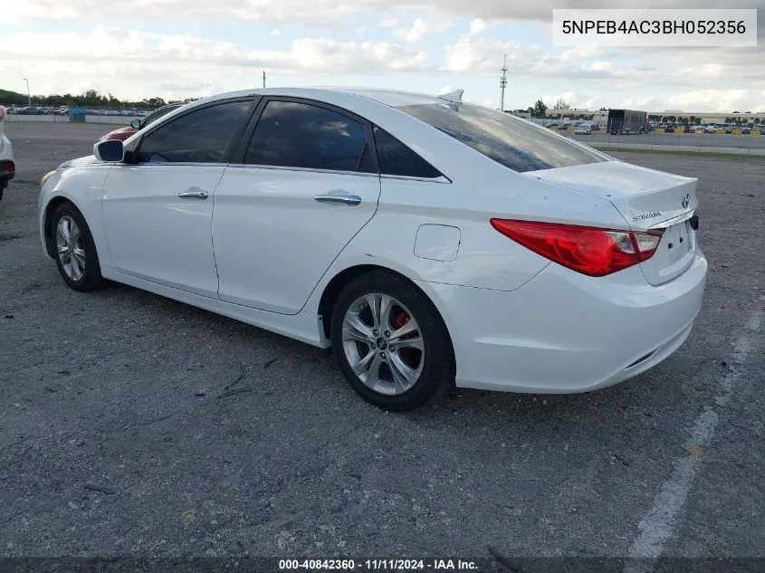 2011 Hyundai Sonata Gls VIN: 5NPEB4AC3BH052356 Lot: 40842360