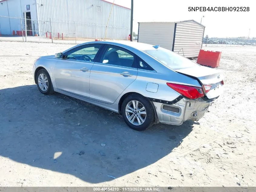 5NPEB4AC8BH092528 2011 Hyundai Sonata Gls