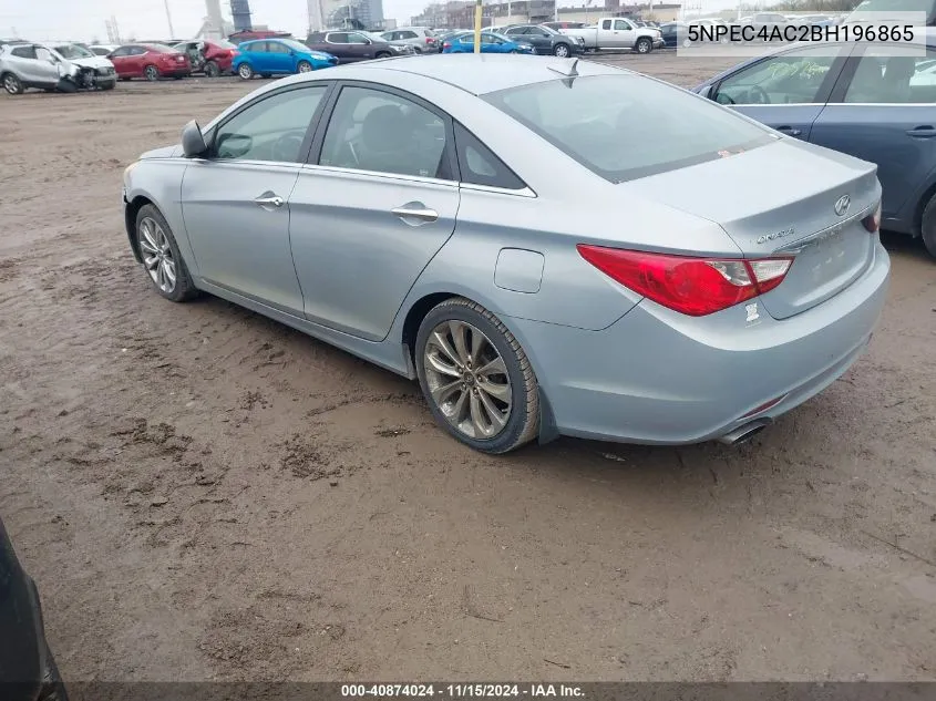 5NPEC4AC2BH196865 2011 Hyundai Sonata Se