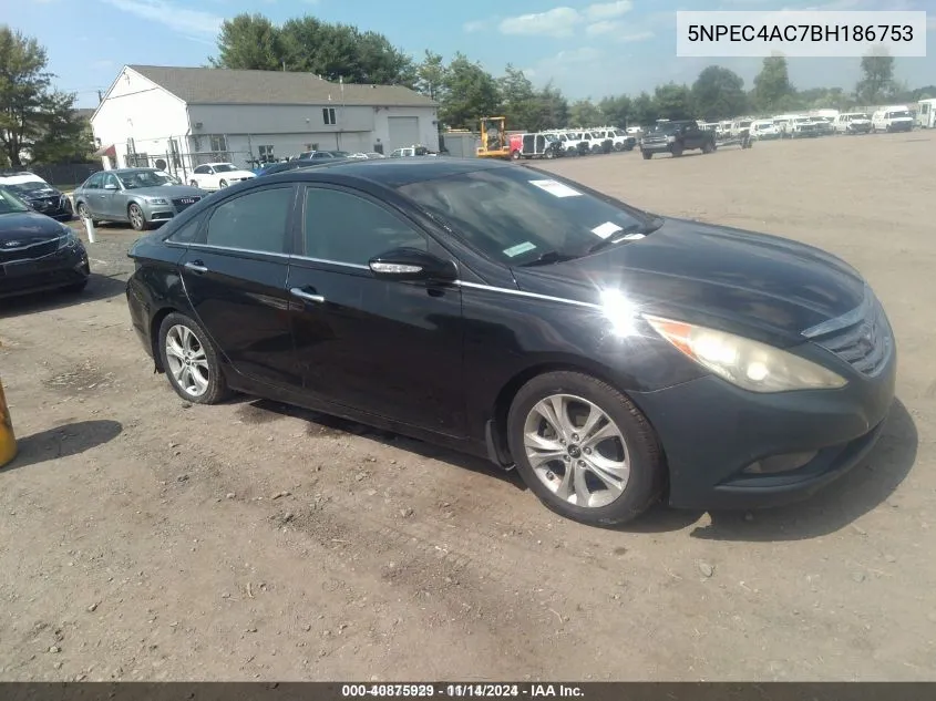 2011 Hyundai Sonata Limited VIN: 5NPEC4AC7BH186753 Lot: 40875929