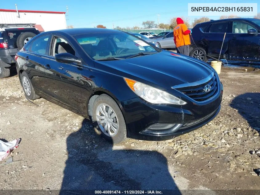 2011 Hyundai Sonata Gls VIN: 5NPEB4AC2BH165831 Lot: 40891474