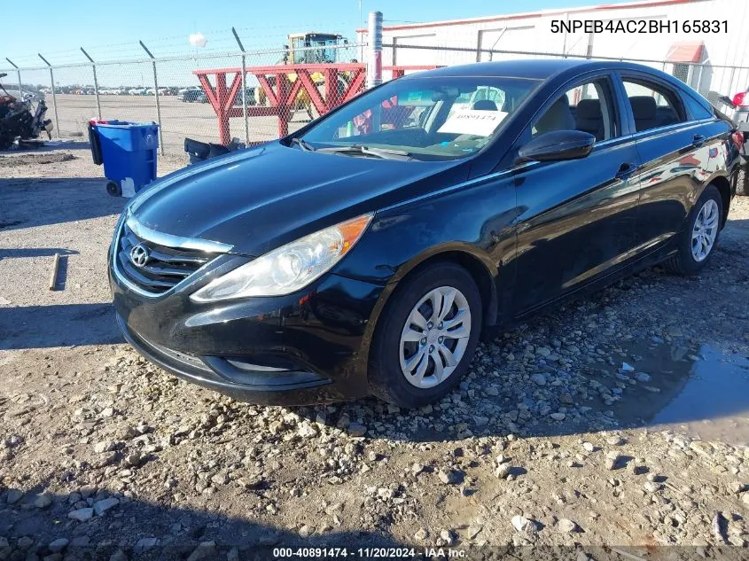 2011 Hyundai Sonata Gls VIN: 5NPEB4AC2BH165831 Lot: 40891474