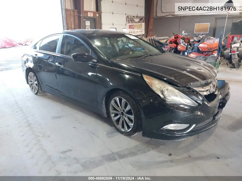 2011 Hyundai Sonata Se VIN: 5NPEC4AC2BH181976 Lot: 40892559