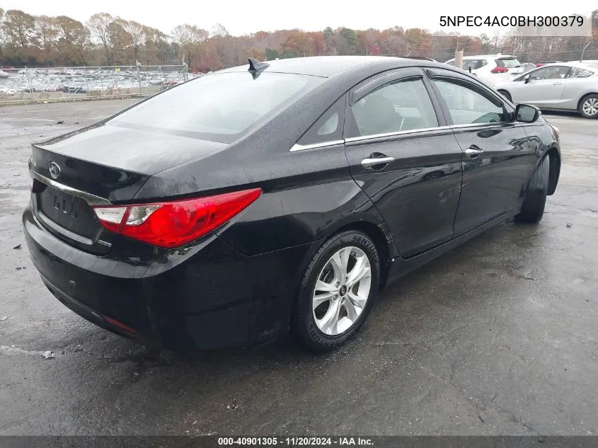 2011 Hyundai Sonata Limited VIN: 5NPEC4AC0BH300379 Lot: 40901305