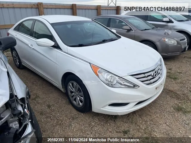 2012 Hyundai Sonata Gl VIN: 5NPEB4AC1CH488897 Lot: 20182393