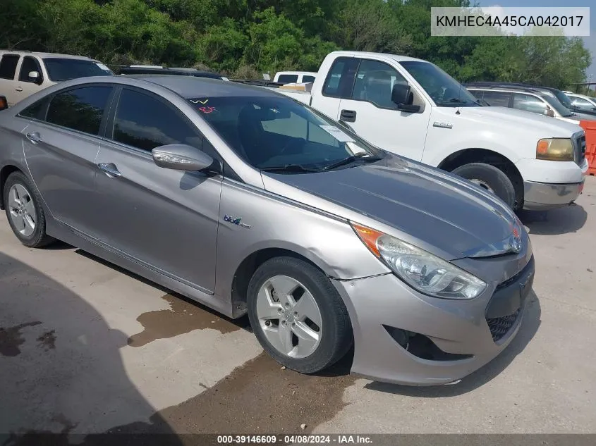 2012 Hyundai Sonata Hybrid VIN: KMHEC4A45CA042017 Lot: 39146609