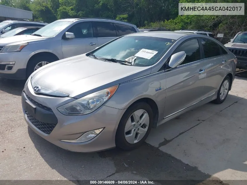 2012 Hyundai Sonata Hybrid VIN: KMHEC4A45CA042017 Lot: 39146609