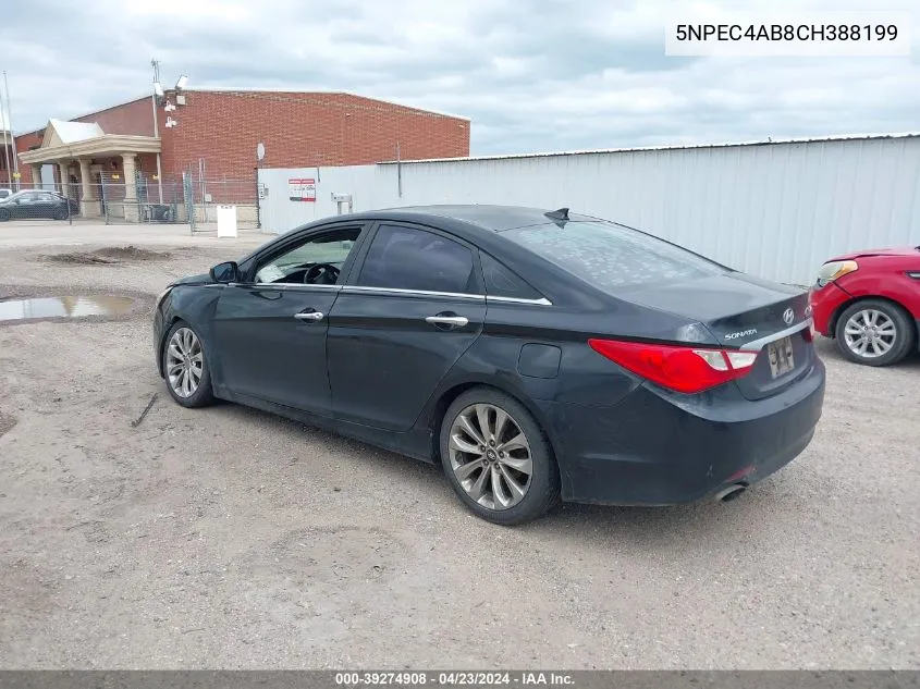 2012 Hyundai Sonata Se 2.0T VIN: 5NPEC4AB8CH388199 Lot: 39274908