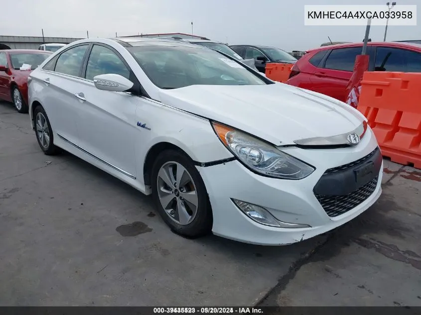 2012 Hyundai Sonata Hybrid VIN: KMHEC4A4XCA033958 Lot: 39435523