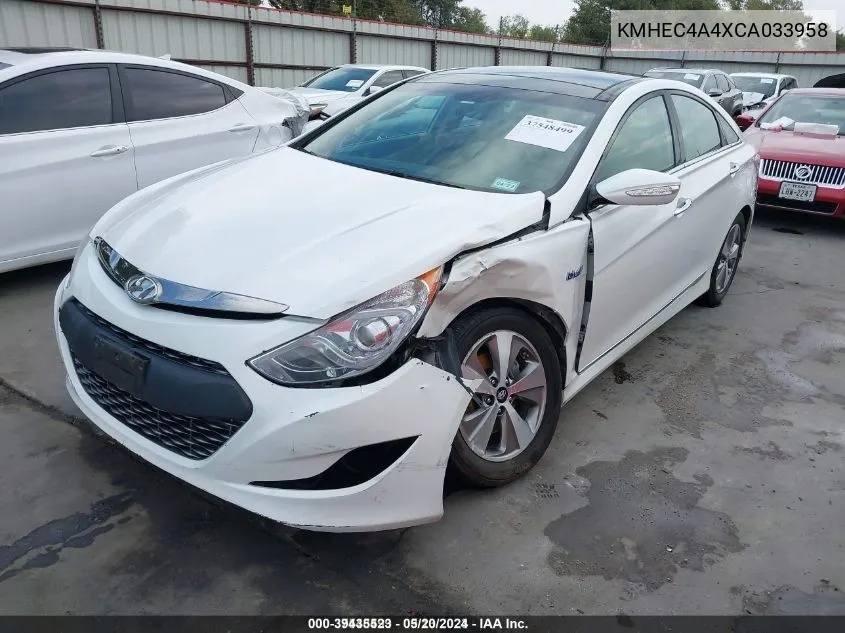 KMHEC4A4XCA033958 2012 Hyundai Sonata Hybrid