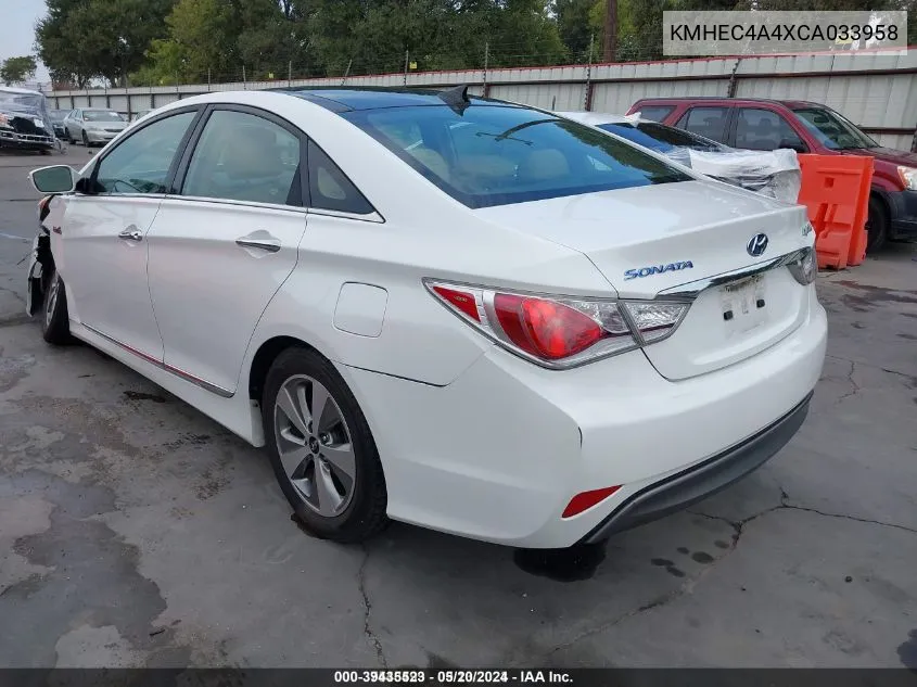 KMHEC4A4XCA033958 2012 Hyundai Sonata Hybrid