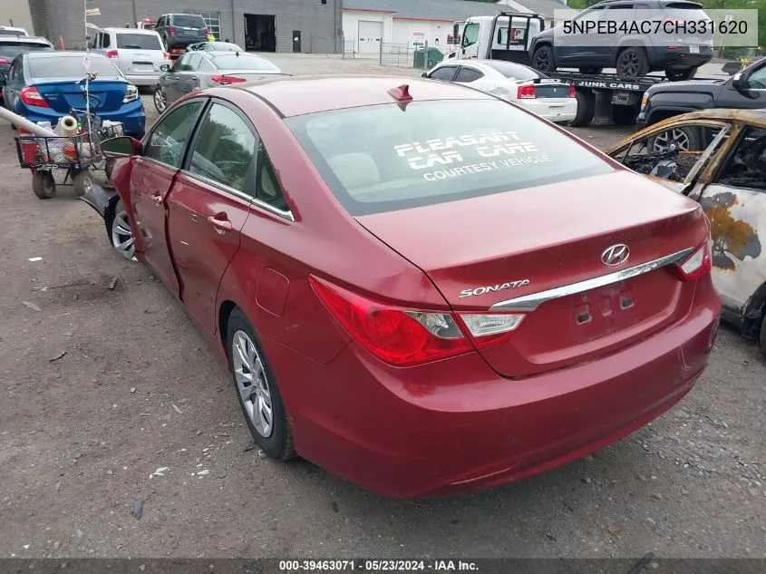 5NPEB4AC7CH331620 2012 Hyundai Sonata Gls