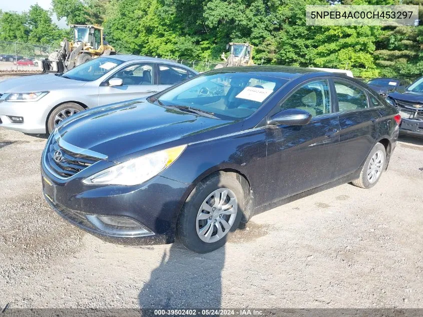 2012 Hyundai Sonata Gls VIN: 5NPEB4AC0CH453297 Lot: 39502402