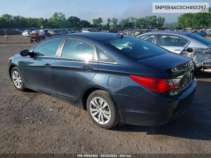 5NPEB4AC0CH453297 2012 Hyundai Sonata Gls