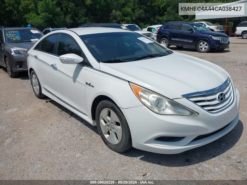 2012 Hyundai Sonata Hybrid VIN: KMHEC4A44CA038427 Lot: 39520220