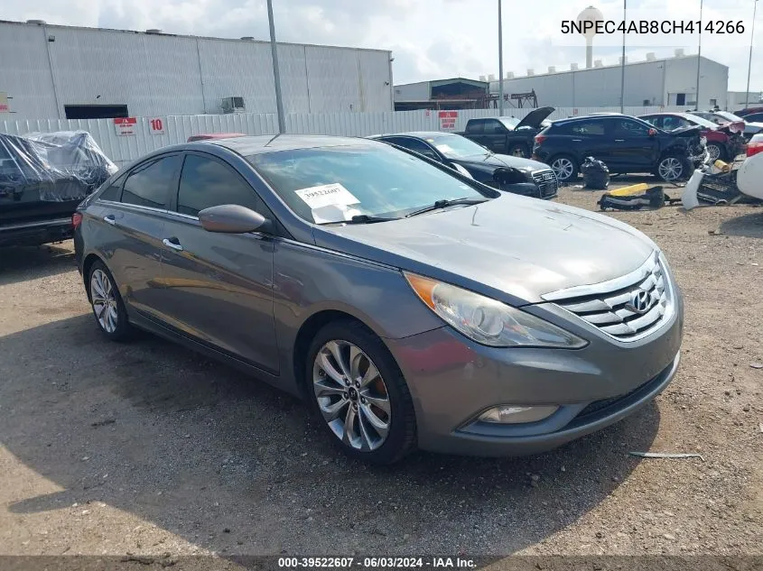 5NPEC4AB8CH414266 2012 Hyundai Sonata Se 2.0T