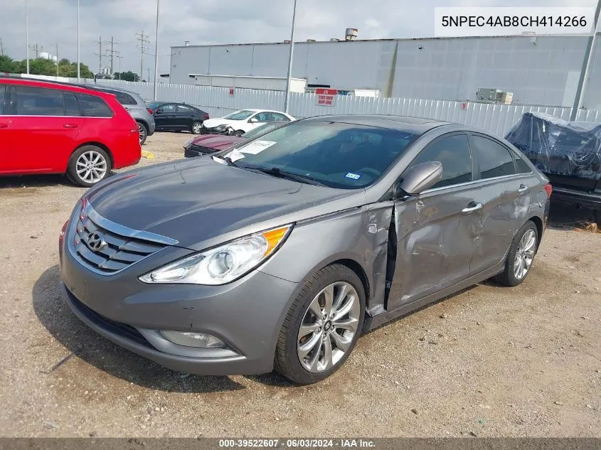 2012 Hyundai Sonata Se 2.0T VIN: 5NPEC4AB8CH414266 Lot: 39522607