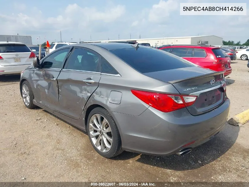 5NPEC4AB8CH414266 2012 Hyundai Sonata Se 2.0T