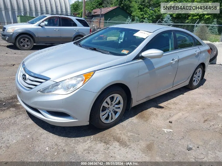 5NPEB4AC2CH434458 2012 Hyundai Sonata Gls