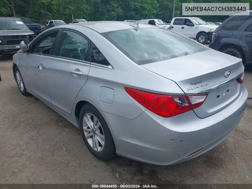 5NPEB4AC7CH383443 2012 Hyundai Sonata Gls