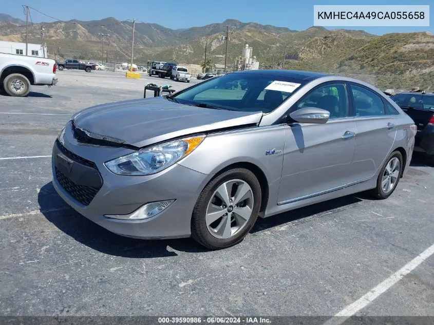 2012 Hyundai Sonata Hybrid VIN: KMHEC4A49CA055658 Lot: 39590986