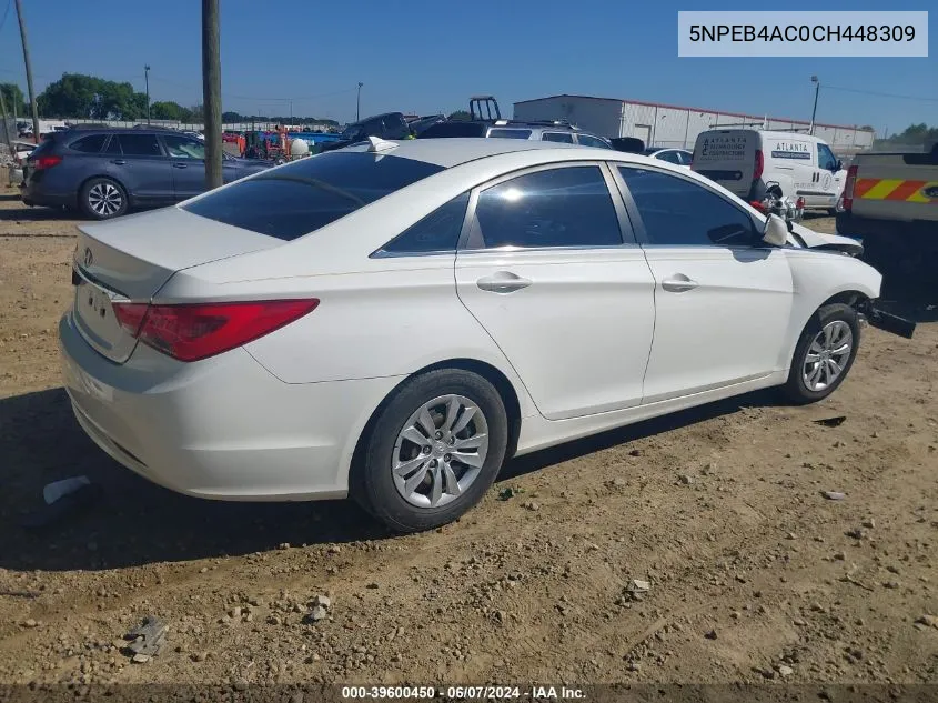 5NPEB4AC0CH448309 2012 Hyundai Sonata Gls