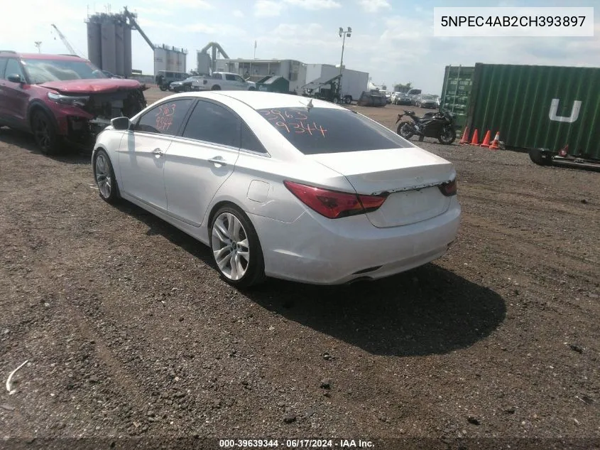 2012 Hyundai Sonata Se 2.0T VIN: 5NPEC4AB2CH393897 Lot: 39639344