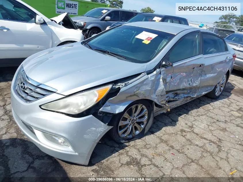 2012 Hyundai Sonata Se VIN: 5NPEC4AC4CH431106 Lot: 39656096