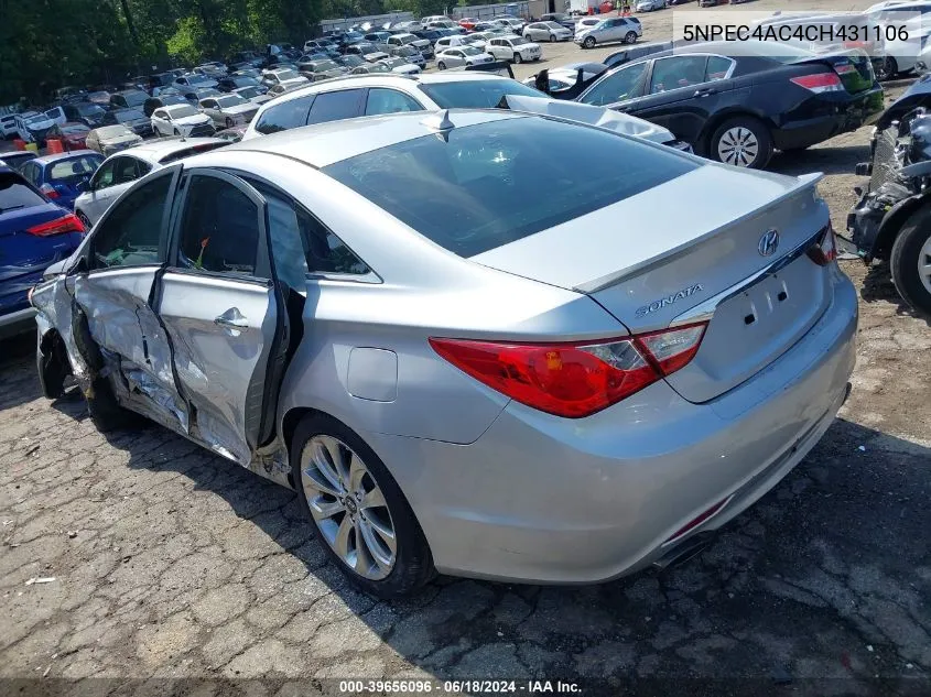 5NPEC4AC4CH431106 2012 Hyundai Sonata Se