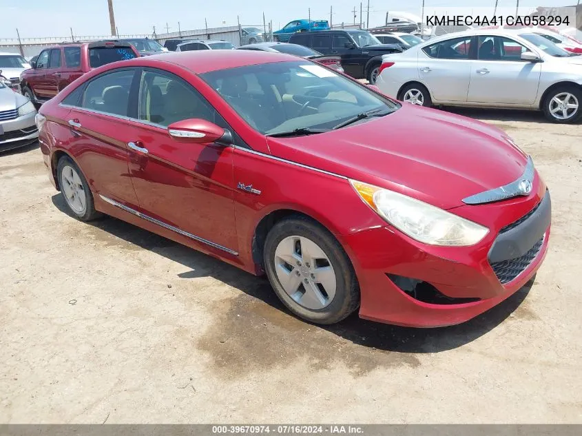 2012 Hyundai Sonata Hybrid VIN: KMHEC4A41CA058294 Lot: 39670974