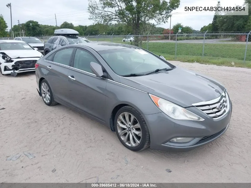 2012 Hyundai Sonata Se 2.0T VIN: 5NPEC4AB3CH434554 Lot: 39685412