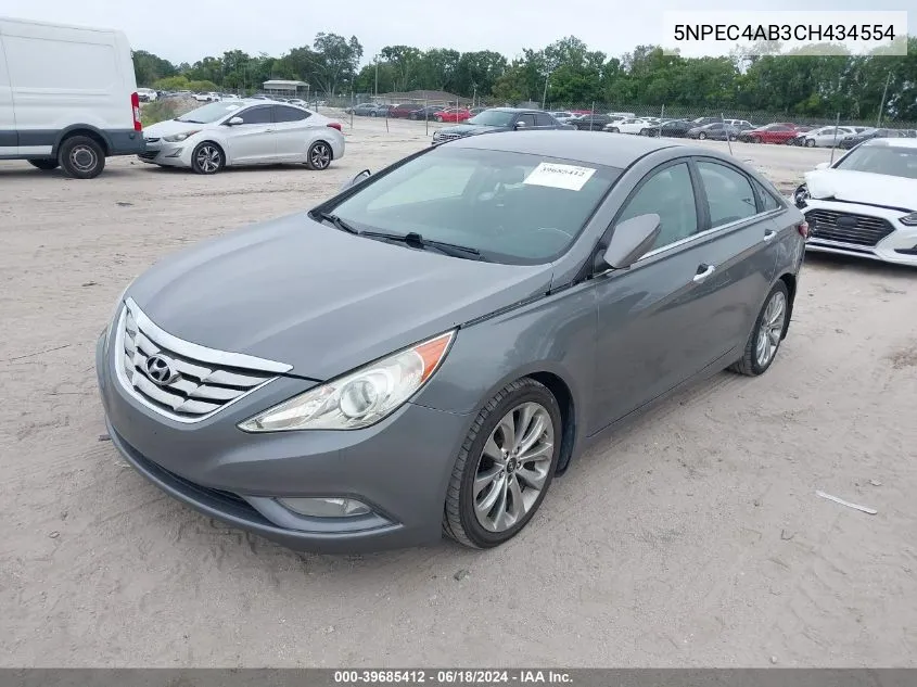 2012 Hyundai Sonata Se 2.0T VIN: 5NPEC4AB3CH434554 Lot: 39685412