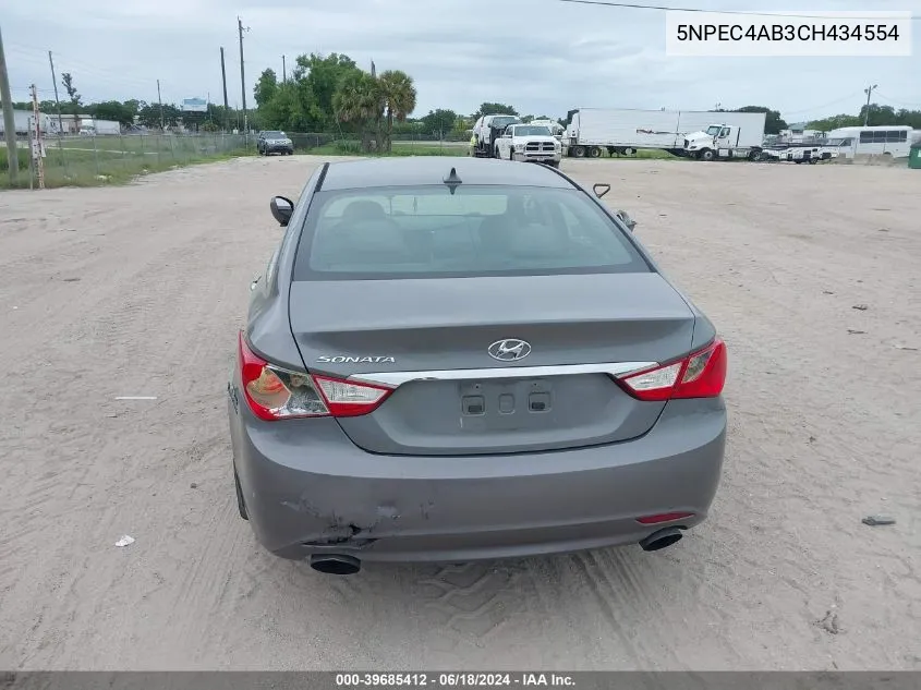 5NPEC4AB3CH434554 2012 Hyundai Sonata Se 2.0T