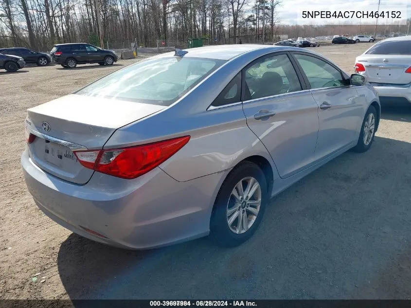 5NPEB4AC7CH464152 2012 Hyundai Sonata Gls