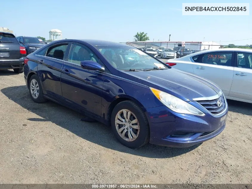 2012 Hyundai Sonata Gls VIN: 5NPEB4ACXCH502845 Lot: 39713957