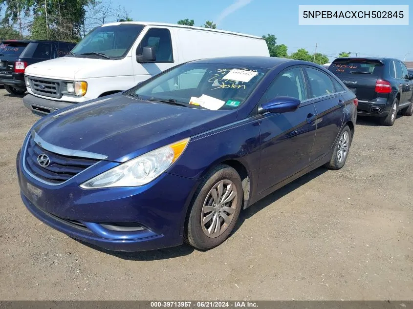 2012 Hyundai Sonata Gls VIN: 5NPEB4ACXCH502845 Lot: 39713957