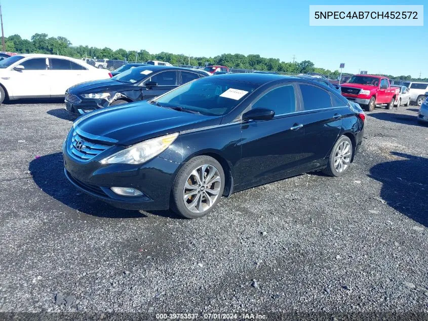 2012 Hyundai Sonata Se 2.0T VIN: 5NPEC4AB7CH452572 Lot: 39753537